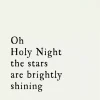 Oh Holy Night Gold Framed Canvas Art Print