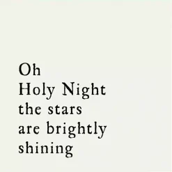 Oh Holy Night Gold Framed Canvas Art Print