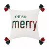 Oh So Merry Tassel Christmas Throw Pillow