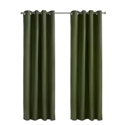 Olive Alpine Blackout Curtain Panel, 95 in.