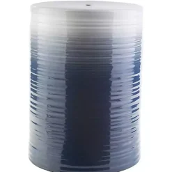 Ombre Navy Blue Ripple Accent Table
