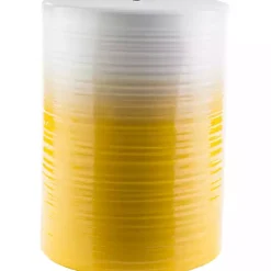 Ombre Yellow Ripple Accent Table