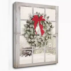 On The Farm Window View Canvas Art Print