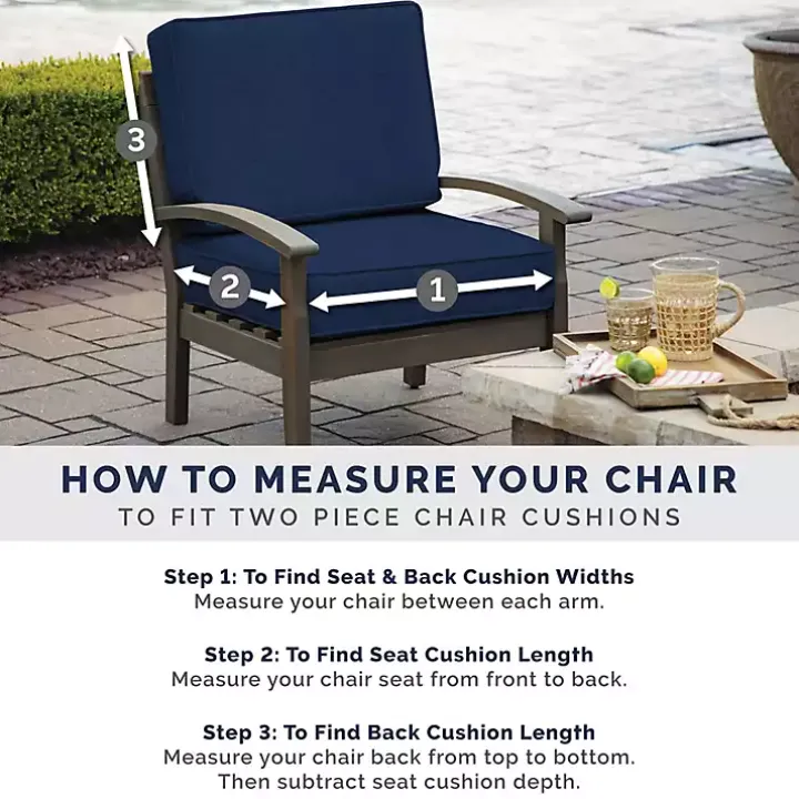 Onyx Cebu Outdoor Adirondack Cushion