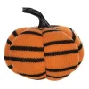 Orange and Black Striped Pumpkins, Set of 4