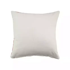 Orange and White Medallion Pillow