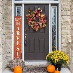 Orange Happy Harvest Porch Board, 10 in.