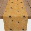 Orange Spiderwebs Halloween Table Runner, 90 in.