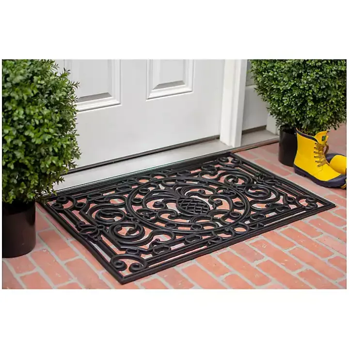 Ornate Penelope Durable Rubber Doormat, 36x24 in.