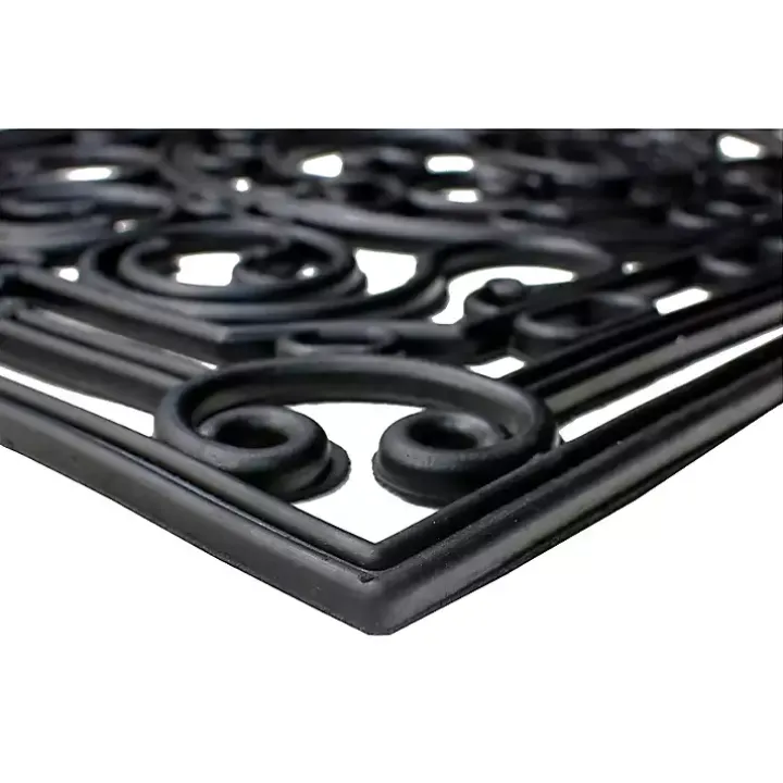 Ornate Penelope Durable Rubber Doormat, 36x24 in.