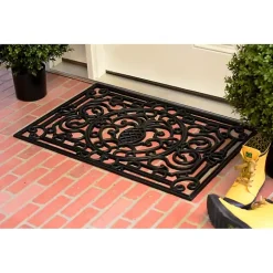 Ornate Penelope Durable Rubber Doormat, 30x18 in.