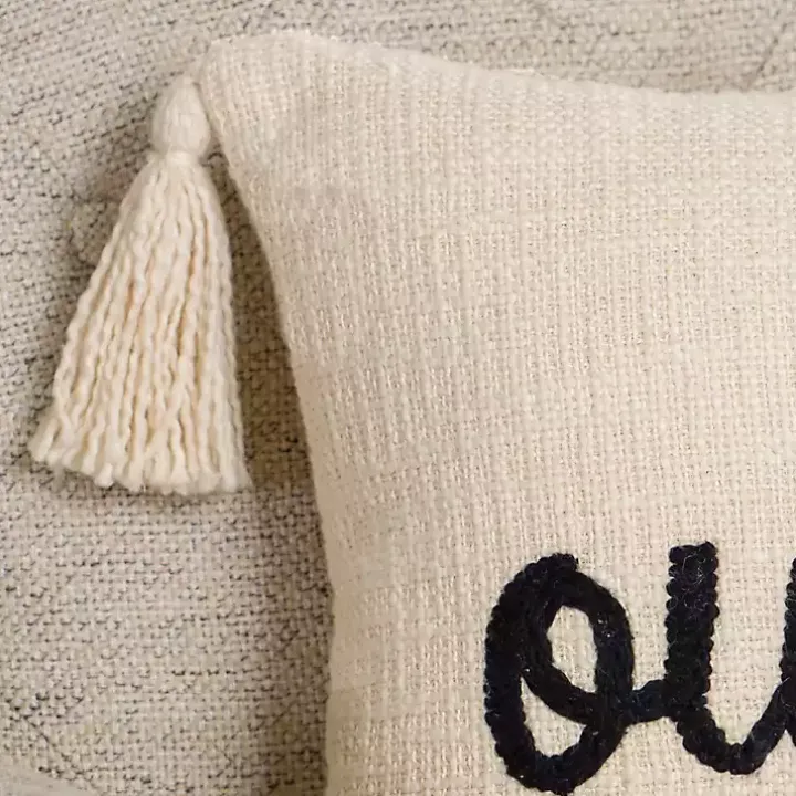 Our Nest Ivory Lumbar Pillow