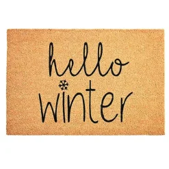 Outdoor Hello Winter Christmas Doormat