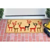 Outdoor Reindeer Outline Christmas Doormat