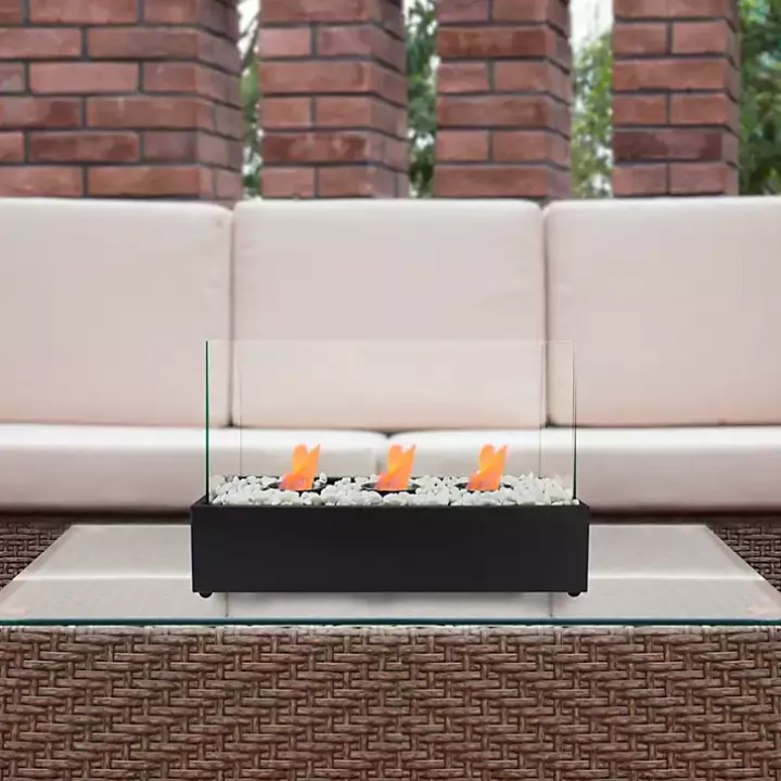 Outdoor Triple Flame Tabletop Fireplace