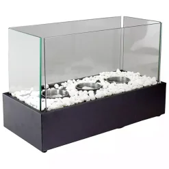 Outdoor Triple Flame Tabletop Fireplace