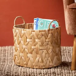 Oval Natural Woven Baskets, Set of 3