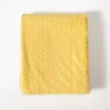 Pale Yellow Heavenly Herringbone Plush Throw