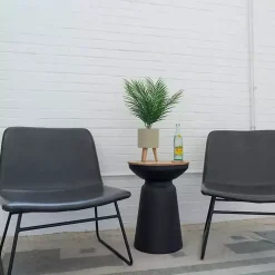 Palm Arrangement in Tan Footed Pot