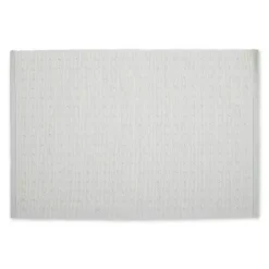 Pastel Misty Blue Dobby Placemats, Set of 6