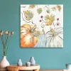 Pastel Pumpkins Harvest Canvas Wall Plaque