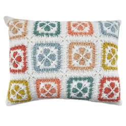 Pastel Squares Accent Pillow