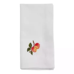 Peach Embroidered 4-pc. Napkin Set