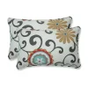 Peachtini Pom Pom Play Accent Pillows, Set of 2