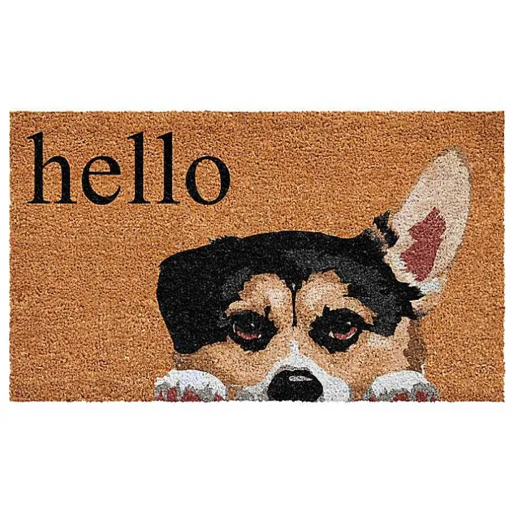 Pembroke Welsh Corgi Hello Doormat