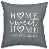 Personalized Blue Home Sweet Home Outdoor Pillow