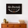 Personalized Checkered Halloween Wall Plaque