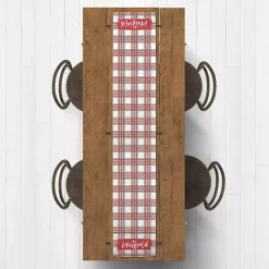 Personalized Christmas Plaid Table Runner, 72 in.