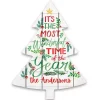Personalized Christmas Tree Shaped Wall Plaque