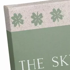 Personalized Clover Stripe Irish Canvas Print