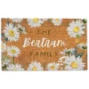 Personalized Daisy Chain Coir Doormat