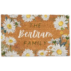 Personalized Daisy Chain Coir Doormat