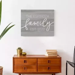 Personalized Family Dated Canvas Wall Art