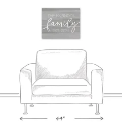 Personalized Family Dated Canvas Wall Art