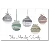 Personalized Family Ornaments Canvas Art Print