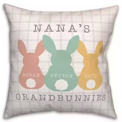 Personalized Grandbunnies Indoor/Outdoor Pillow