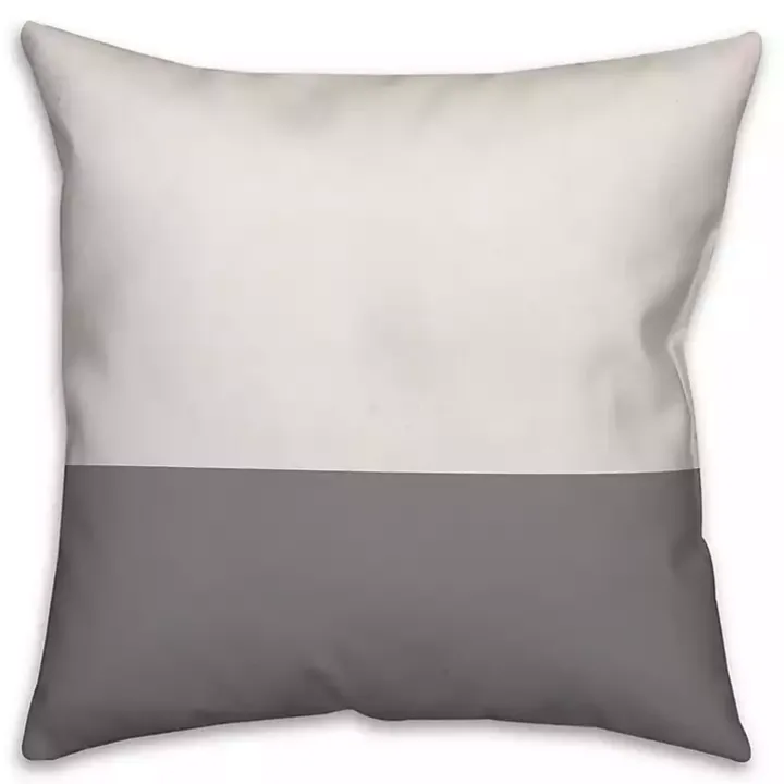 Personalized Gray and White Our Home Pillow