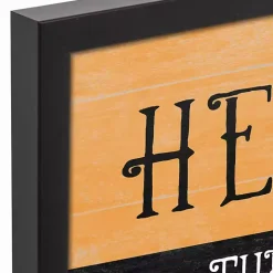 Personalized Hey Boo Framed Canvas Print