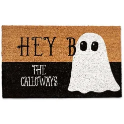 Personalized Hey Boo Halloween Doormat