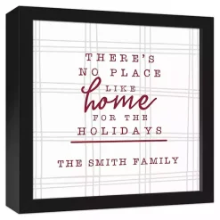 Personalized Home for the Holidays Wall Plaque