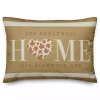 Personalized Home With Heart Harvest Throw Pillow
