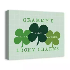 Personalized Lucky Charms Canvas Wall Plaque