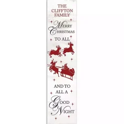 Personalized Merry Christmas Sleigh Porch Board