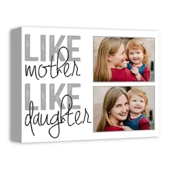 Personalized Mother Like Daughter Canvas Print