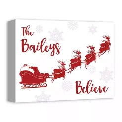 Personalized Our Family Believes Wall Plaque