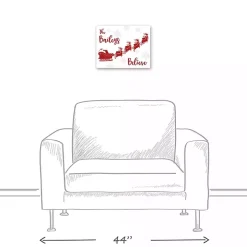 Personalized Our Family Believes Wall Plaque